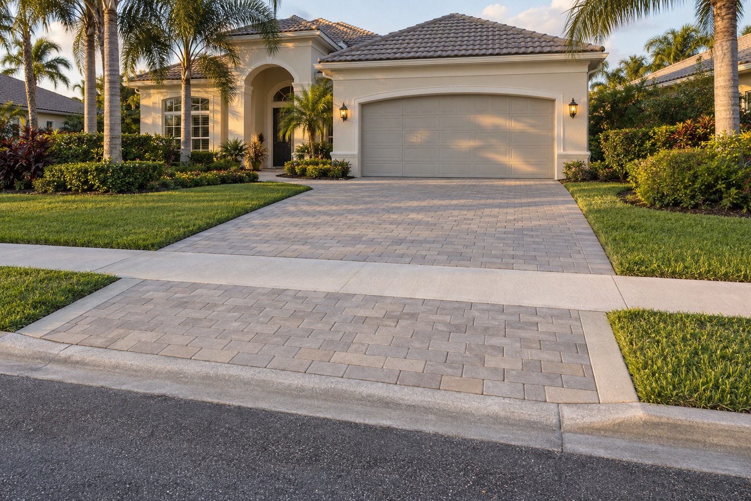 Driveway Pavers in Jupiter: The Right-of-Way Section Is a Different Build
