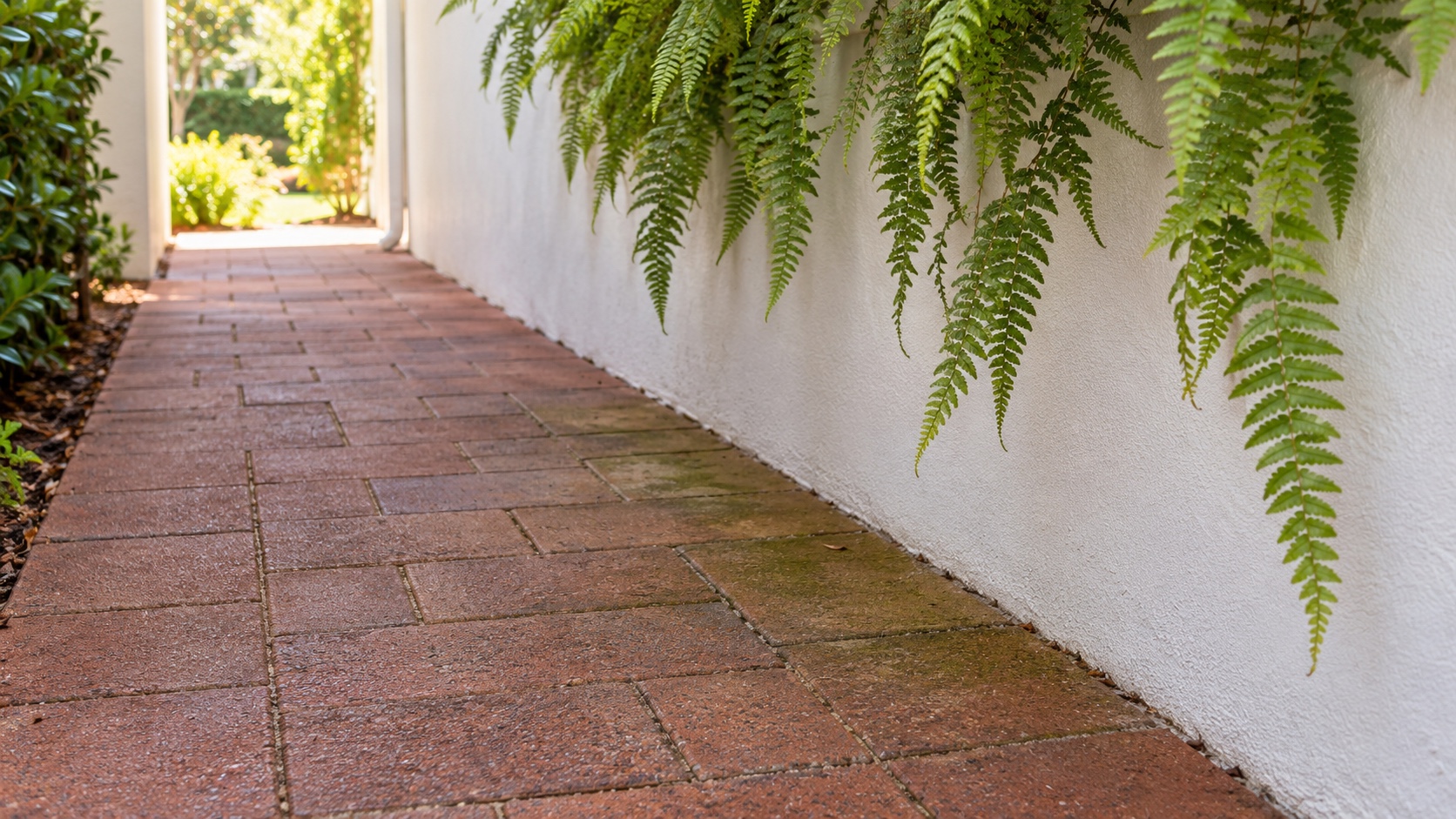 Green Patches on Shaded Pavers: Cleaning and Site Checks
