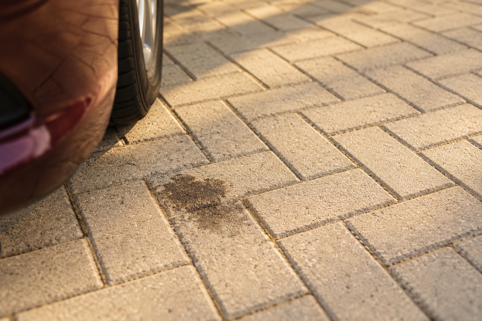 Oil Stains on Pavers: What to Assess Before Sealing