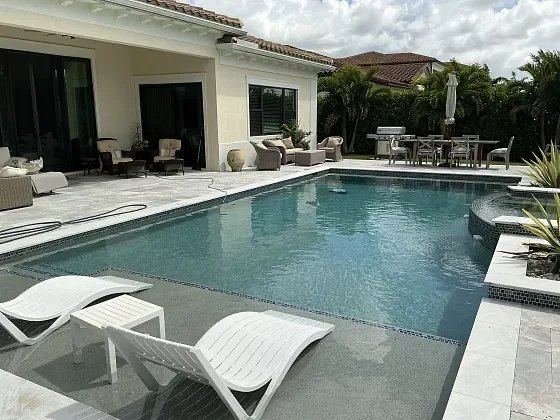 Sealed pool deck surface in Miramar
