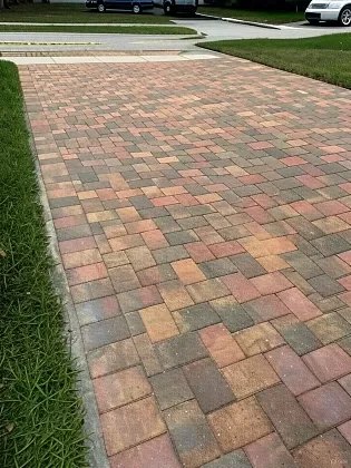 Chicago brick paver restoration at a Palm Beach residence