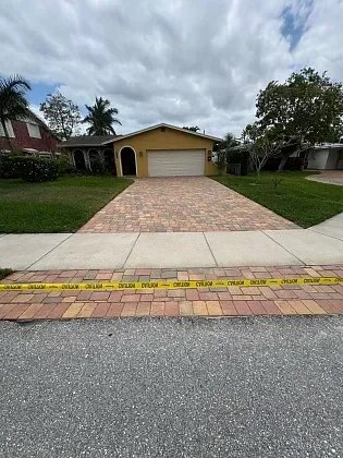 New paver pool deck and driveway installation in Pompano Beach