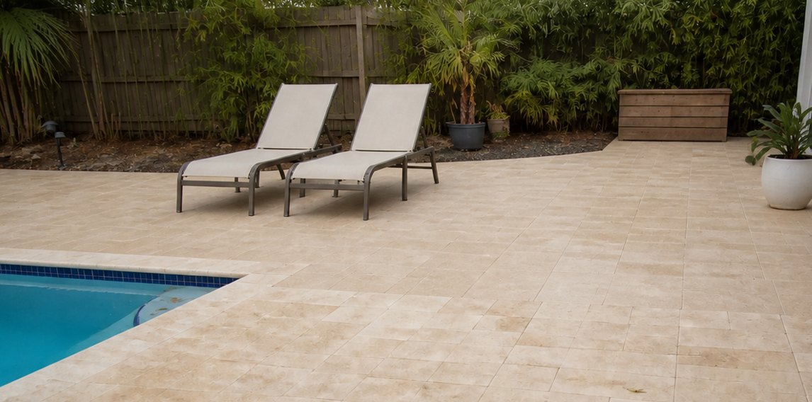 Travertine vs Porcelain Pavers: Which Is Right for Your South Florida Home?